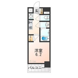 寺田町駅 徒歩12分 8階の物件間取画像